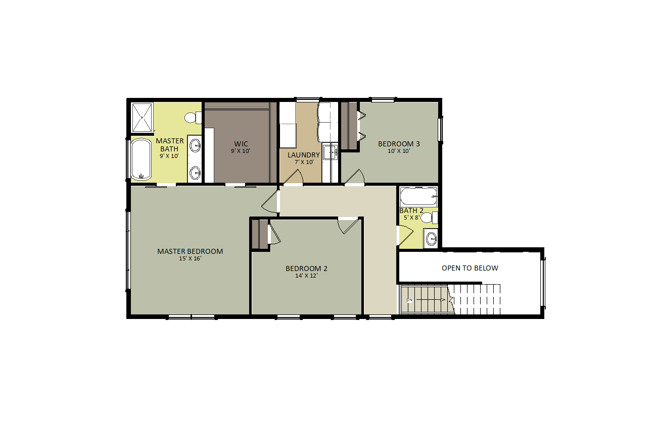 Superior Second Floor Floor Plan